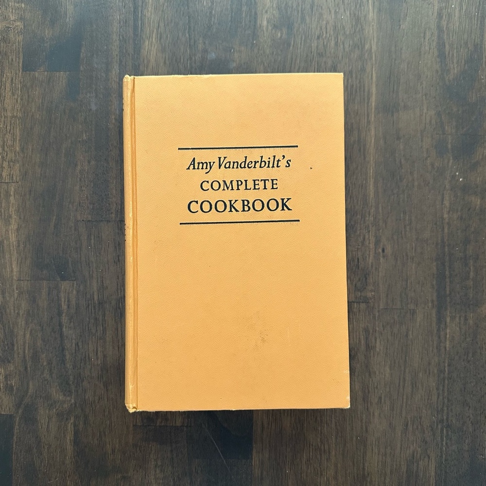 Vintage 1961 Amy Vanderbilt's Complete Cookbook - Illustrations by Andy Warhol